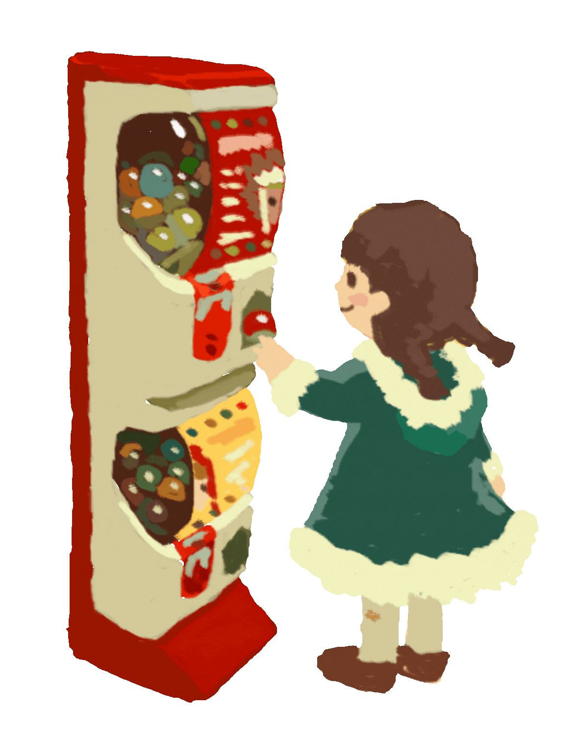 hwlpmachineカプセルトイイラスト